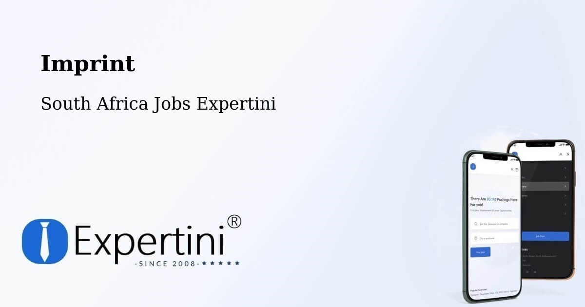 Imprint – Hoopstad - South Africa Jobs Expertini